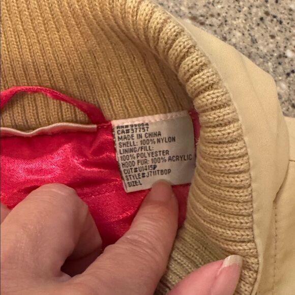 BILLABONG Vintage Y2K Tan/Hot Pink Bomber Jacket - Picture 8 of 14